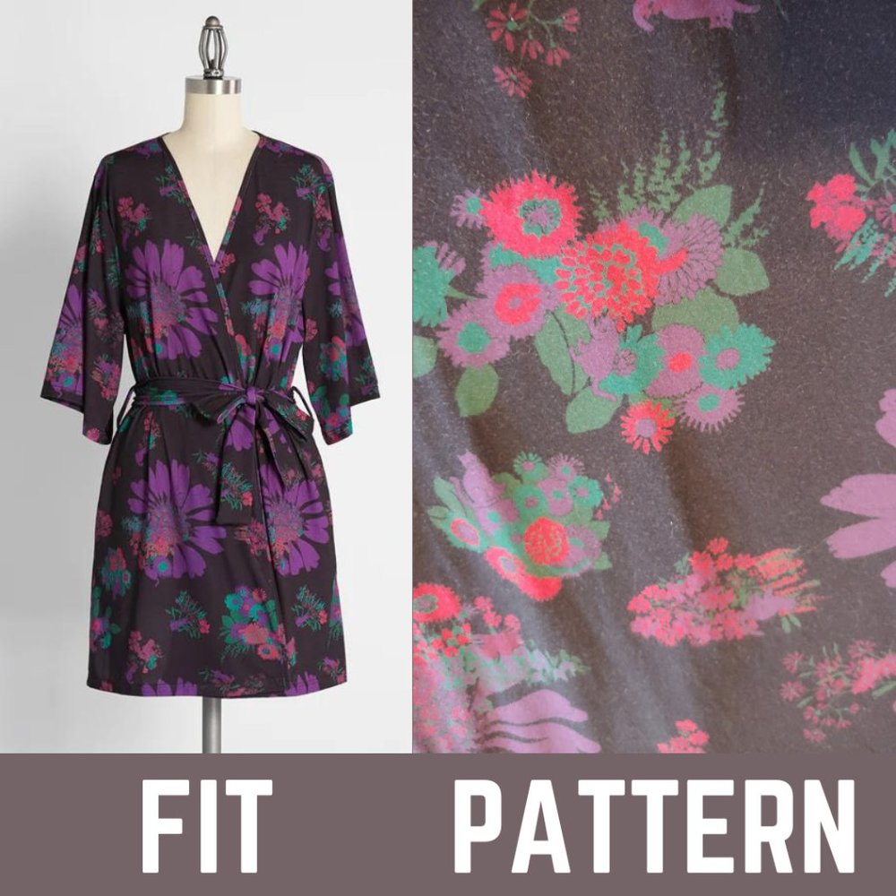 Modcloth Black Floral Lively Lounging Robe